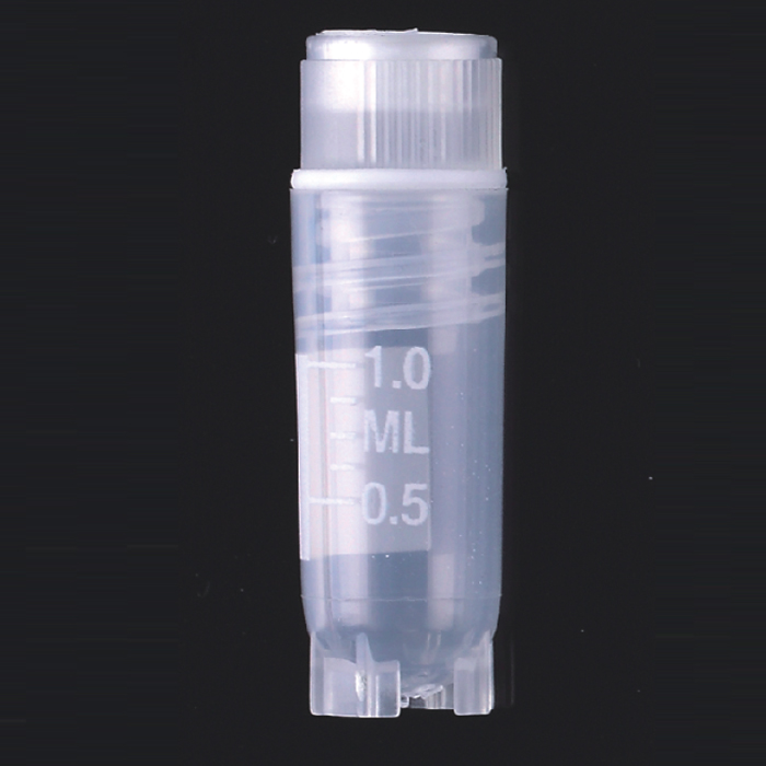 Kryo-Probenfläschchen, Innengewinde mit Silikondichtung, selbststehend, 1,2 ml